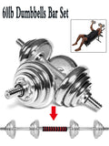 Training 4 Barbell Dumbbell Barbell Ergonomic Modes with Dumbbells for Workout with Dumbbell FANNYC 60lbs Weightlifting Weights Strength Dumbbells Set Rubber Handles Adjustable