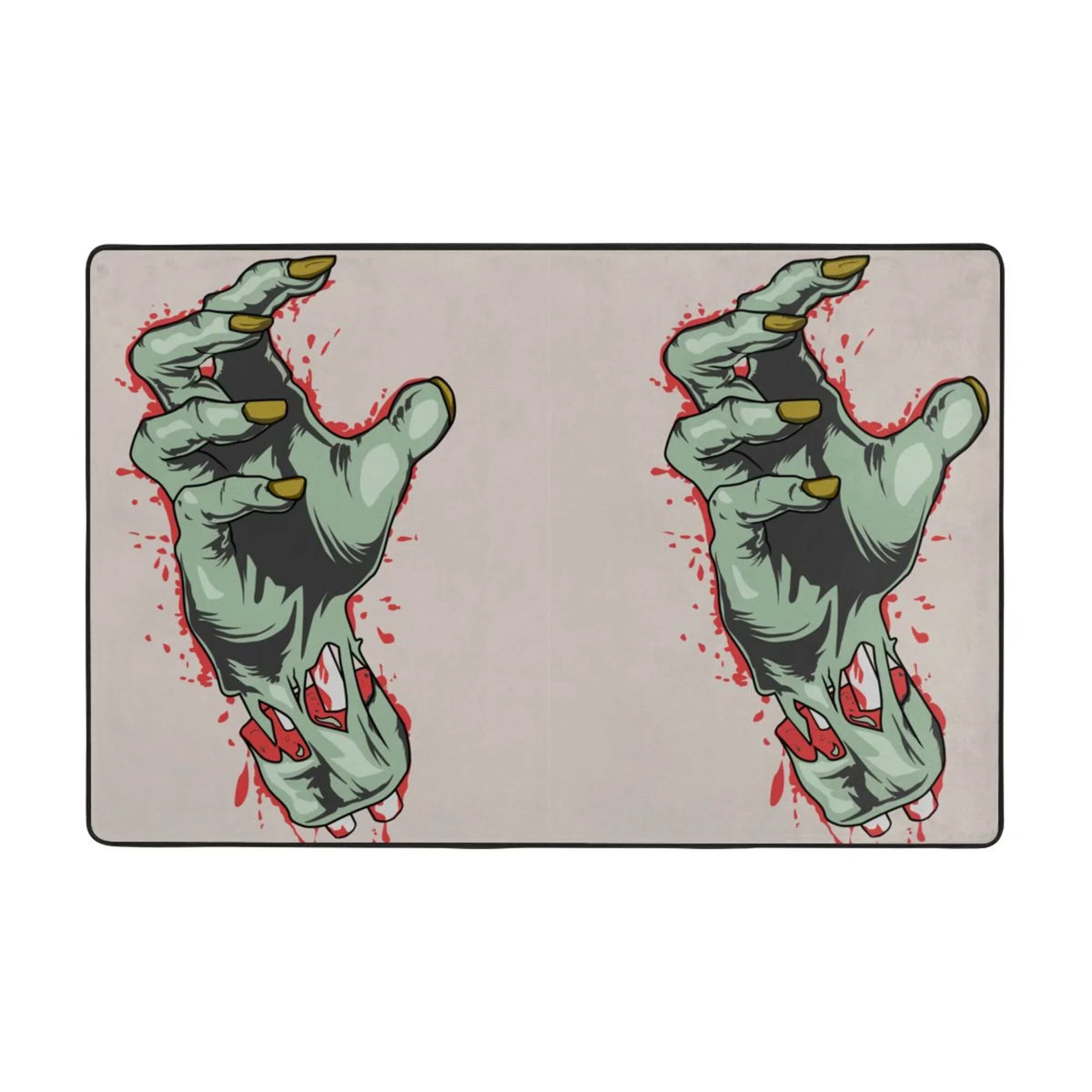 Area Floor Kitchen Room Rugs Horror Mat Entrance, Doormat Indoor,72"x48" Non-slip Zombie for Rug Living Hand Facecloth Sink Outdoor Area XMXY Blood