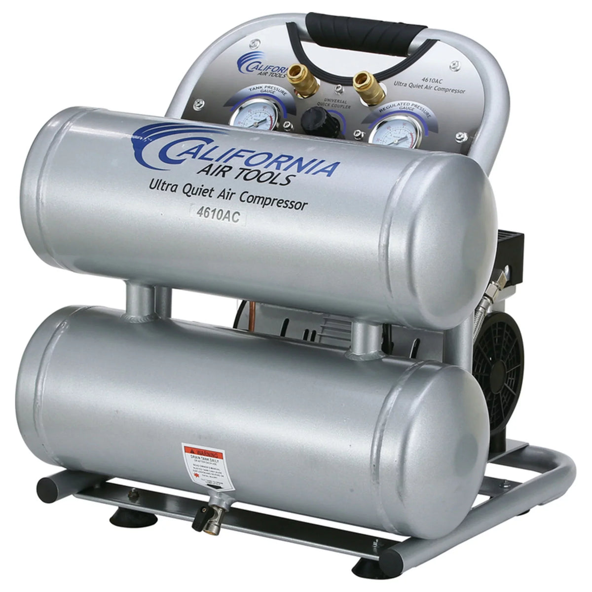 Air Ultra Oil Quiet Free Tools Compressor Powerful California 4610AC Air