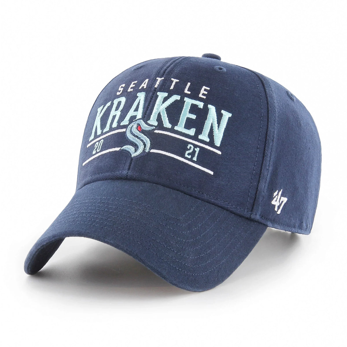 '- Kraken Sea Hat OSFA Adjustable Blue Centerline Men's Seattle Deep '47 MVP