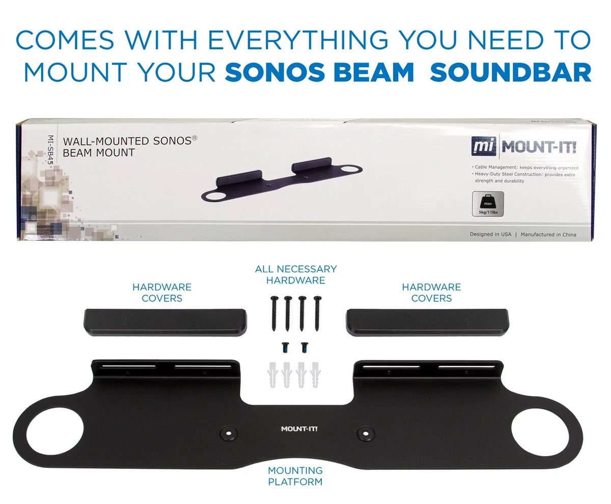 Beam Mount-It! Wall for | Studs Mount Bracket for Sonos 16" Soundbar Mount Wall Wall