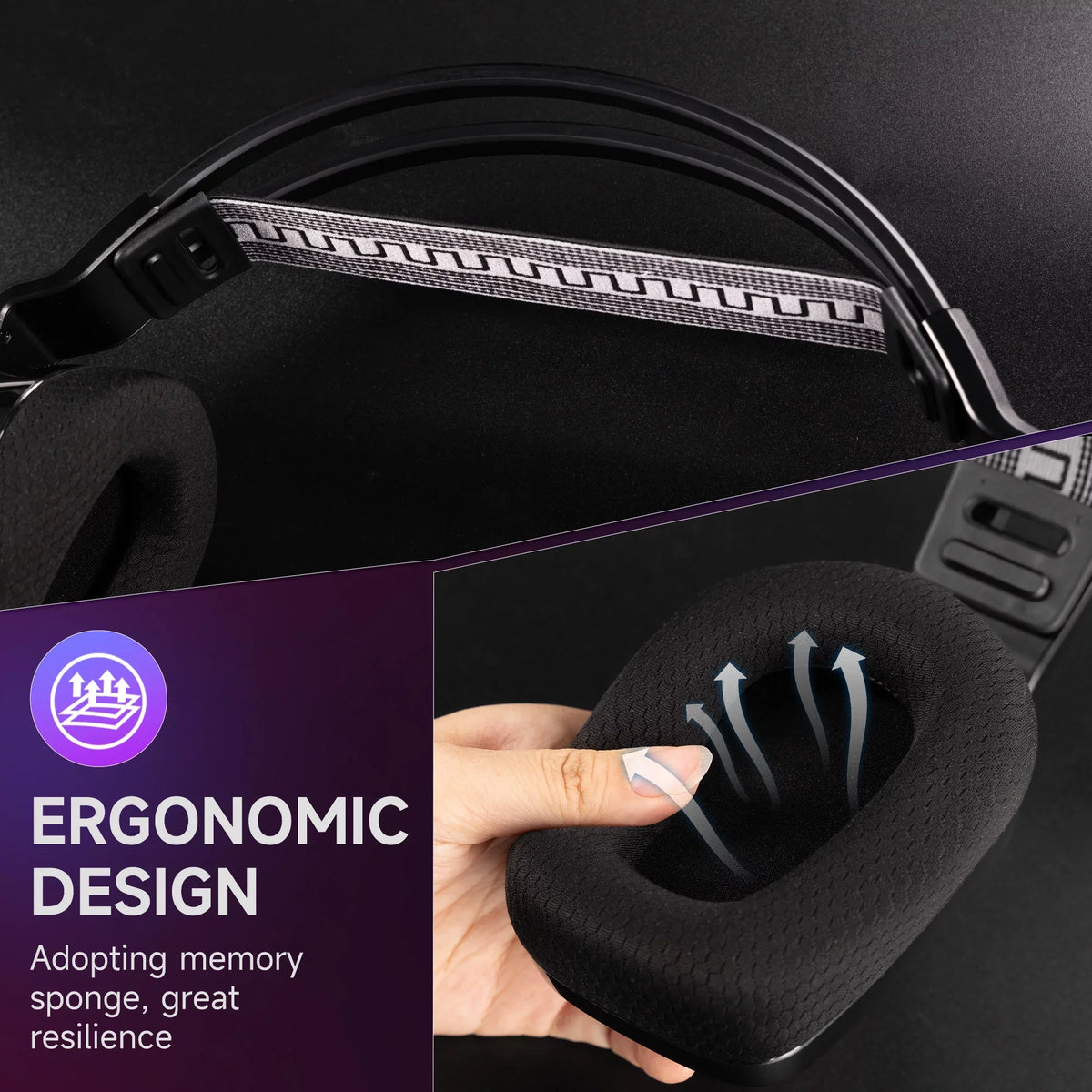 Mic, Sound PC, PS4/5, Nintendo RGB with for 300g, Noise-Cancelling Surround 3.5mm Headset Switch, Xbox Black for 7.1 x/s, HTQ Lights One/Series Wireless Gaming Wired