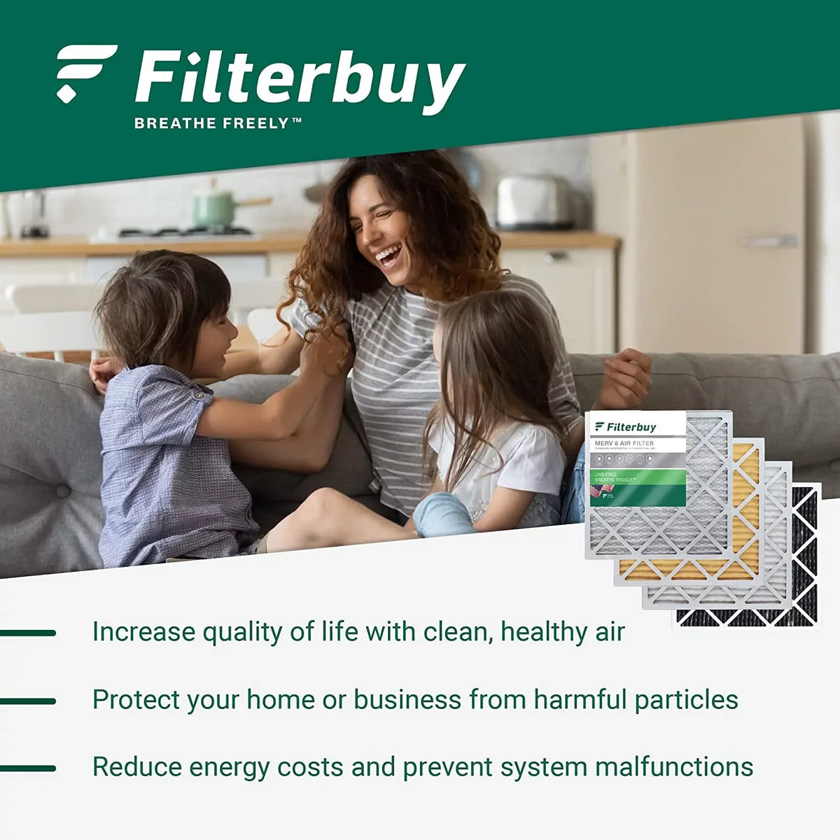 20x25.25x3.5 Aprilaire Pleated Filters MERV Furnace for AC (4-Pack) Space-Gard Air 102/2120 Filterbuy 11 HVAC