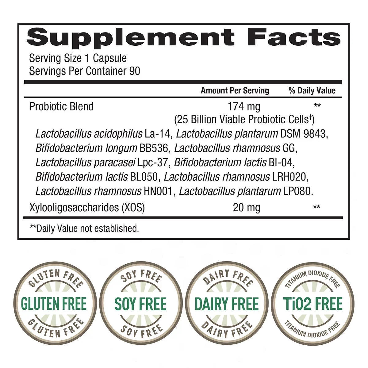 Vegetarian 90 Probiotic, Daily Capsules trunature Women's