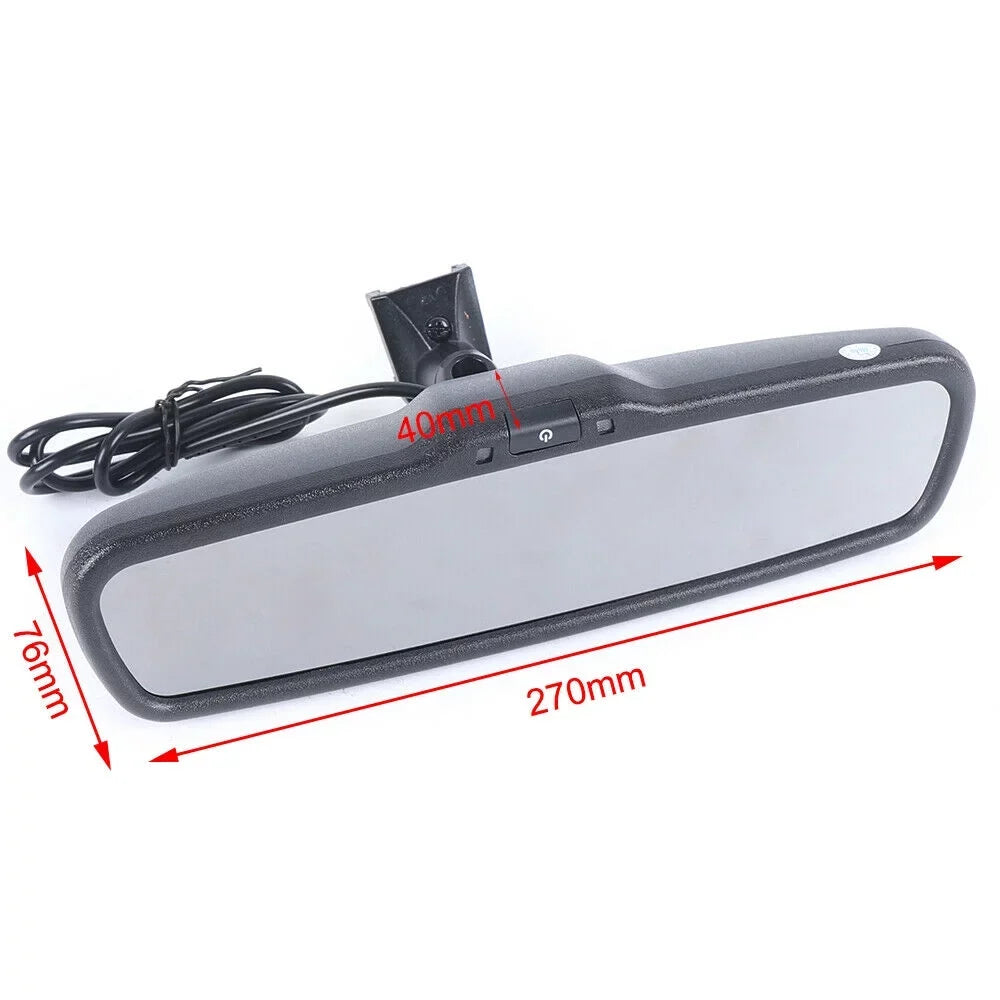 View Reverse LCD For Mirror 4.3" Rear Monitor With View Camera Camera Parking Rear For 4.3" TFT Backup Reverse Monitor Backup Mirror +Bracket Car Parking Bracket