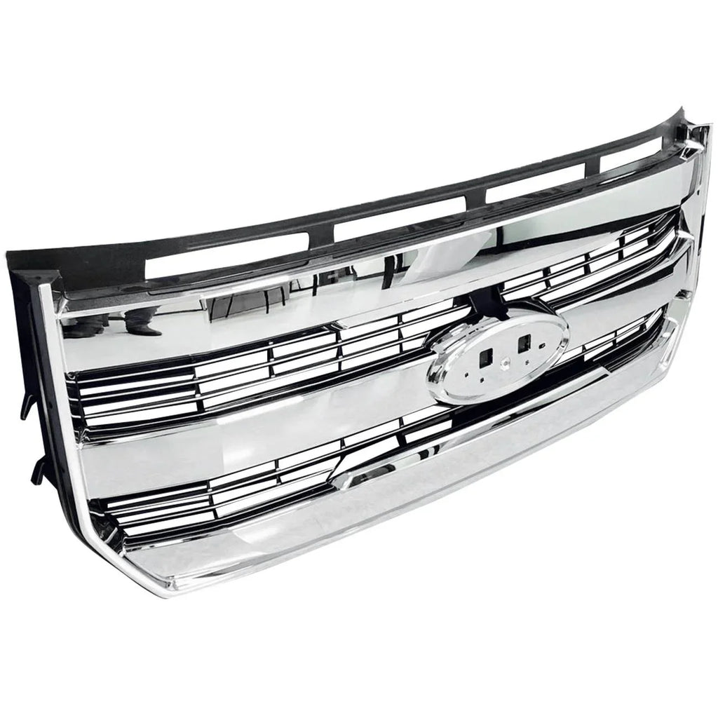 Chrome Front Radiator Bumper W/o For 15-17 FL348200PBS camera F-150 Grille