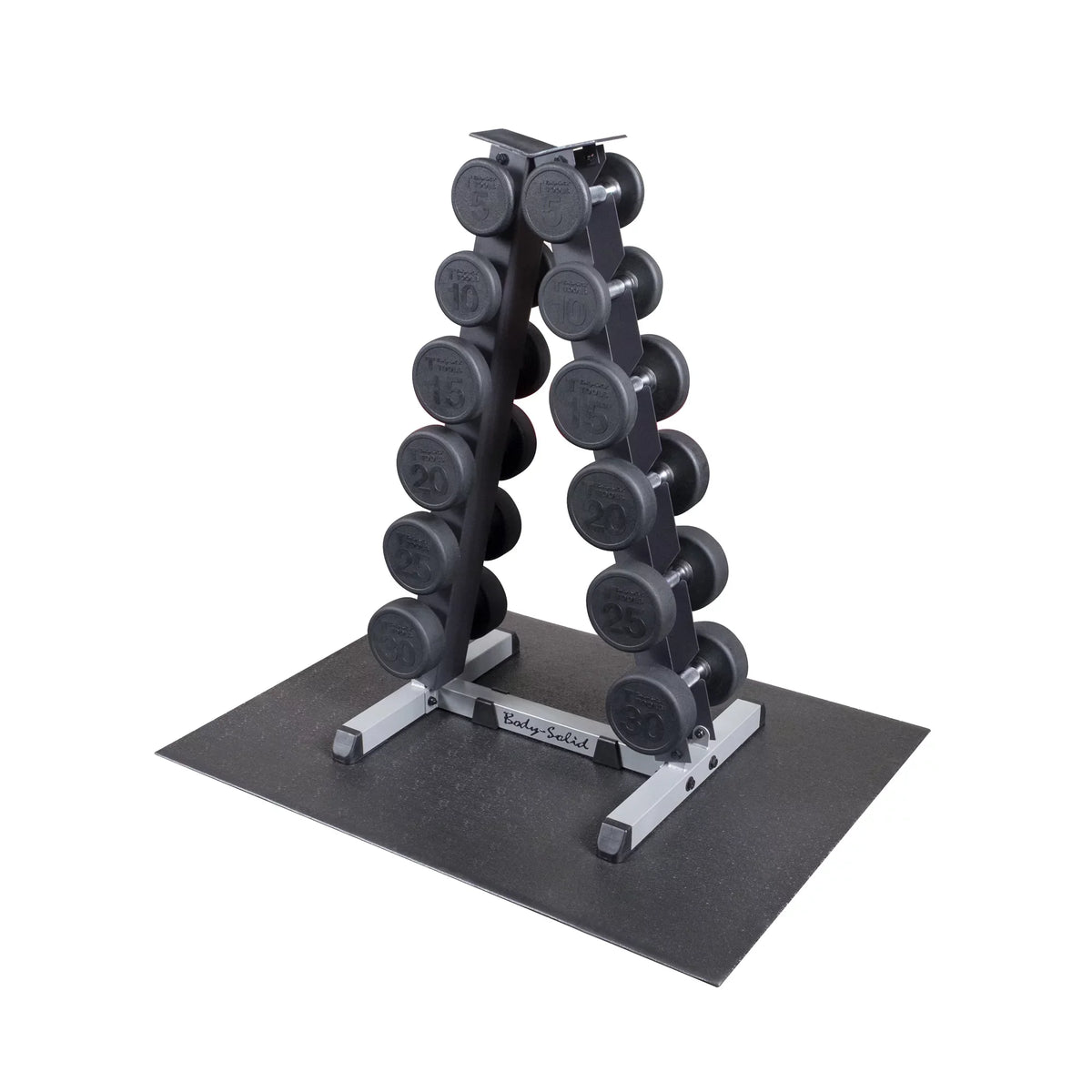 Package GDR44-RFDP Solid Premium Body Dumbbell Rack