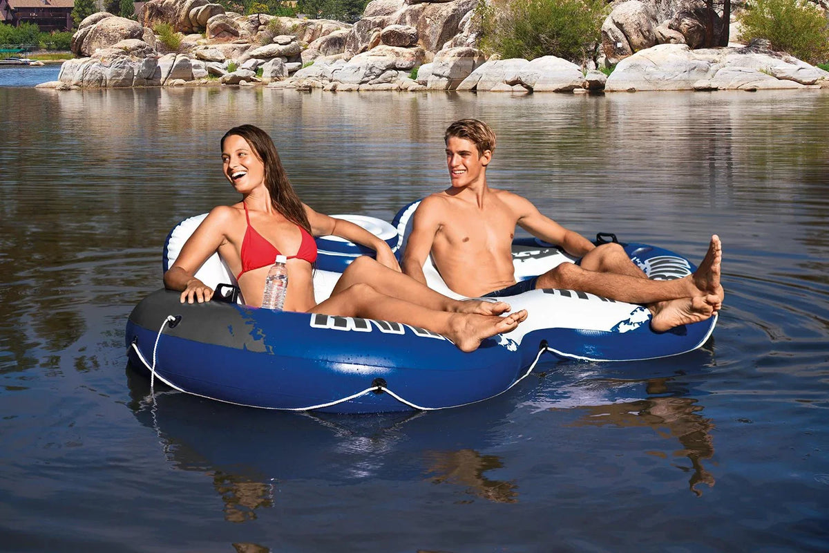 (2 River Pack) INTEX Water Lounger Tube w/ Cooler Run II