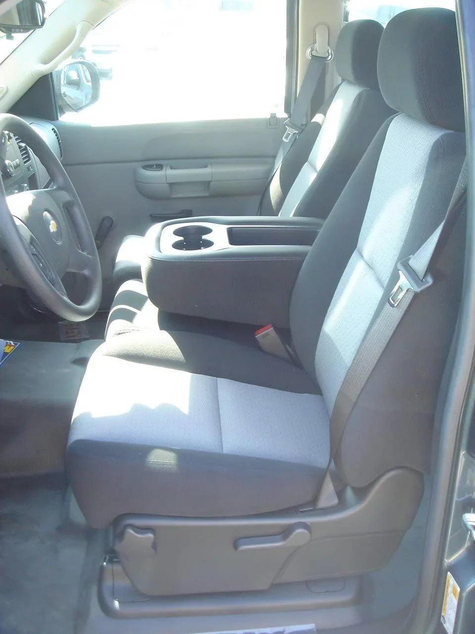 Opening Velour Chevy Suburban 2007-2013 and Opening Lids With With LT Seat Tahoe and Console 40/20/40 In C1127 2 Silverado, Split Gray Black Front