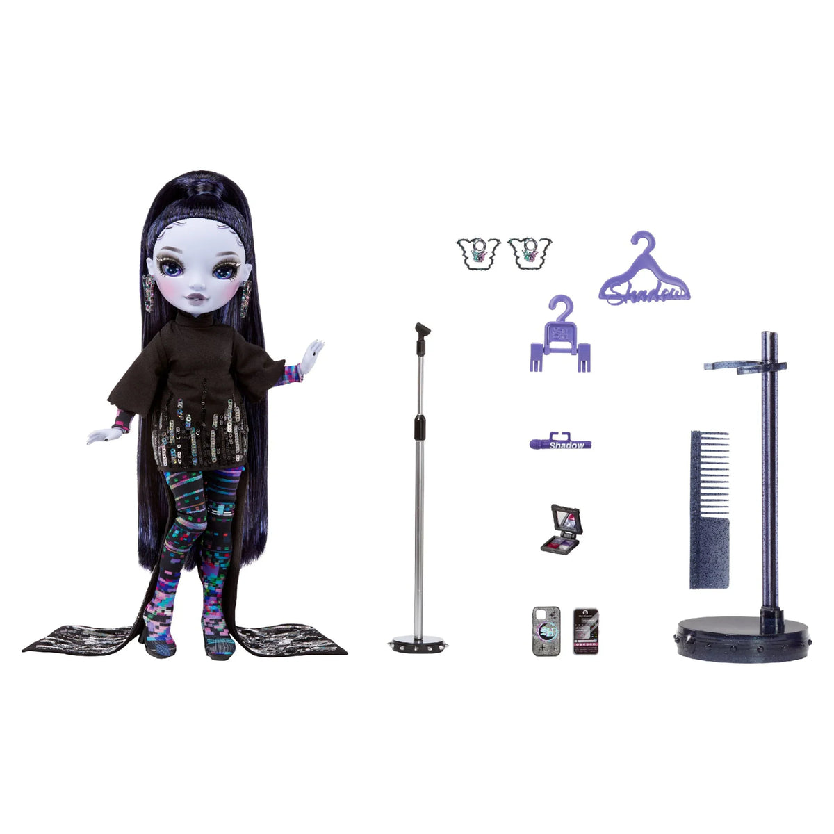 Shadow Reina & High 10+ & Rainbow Doll. Kids - Crowne Purple Outfit High Colorful Fashionable Collectors Fashion for Accessories. Great Glitch 4-12 Gift Old Years Play