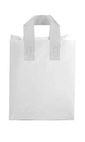 10" - x - x 5" Case Plastic Bags 100 Shopping of Clear Frosted 8" Medium