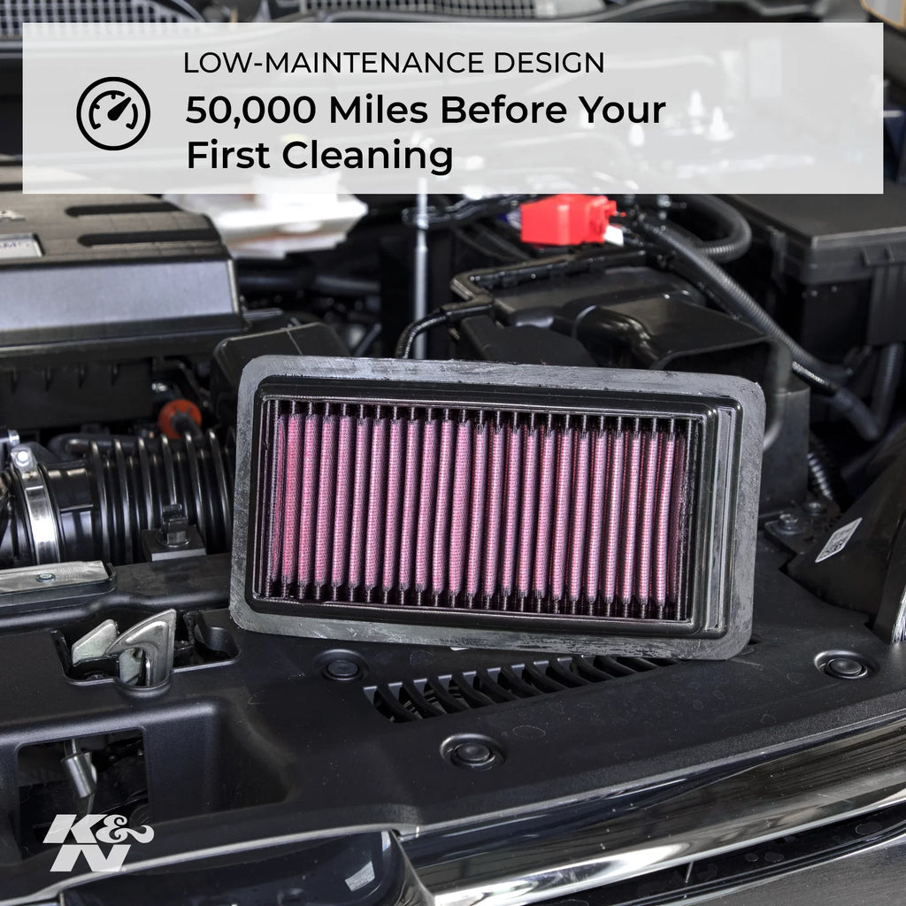 L (Armada, Replacement V8 Patrol, Air 2012-2019 5.6 Engine Premium, Filter: Performance, Washable, QX56), QX80, 33-2456 Filter: K&N High Nissan/Infiniti