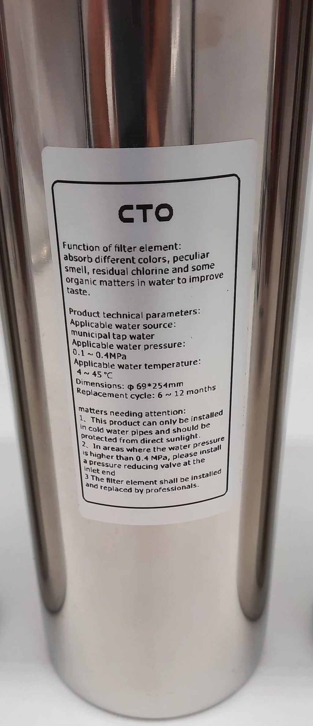 3 stainless Ultra Water Potable filtration steel system Marine stages