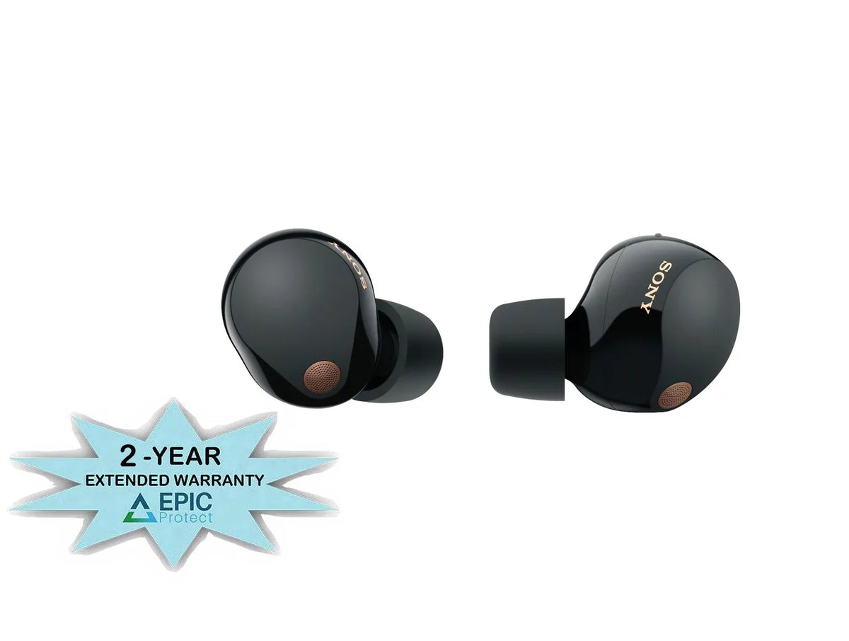 by WF-1000XM5-BLACK Sony an Protect Canceling Year 2 (2023) Coverage Noise High-Res Earbuds with Epic Wireless Additional