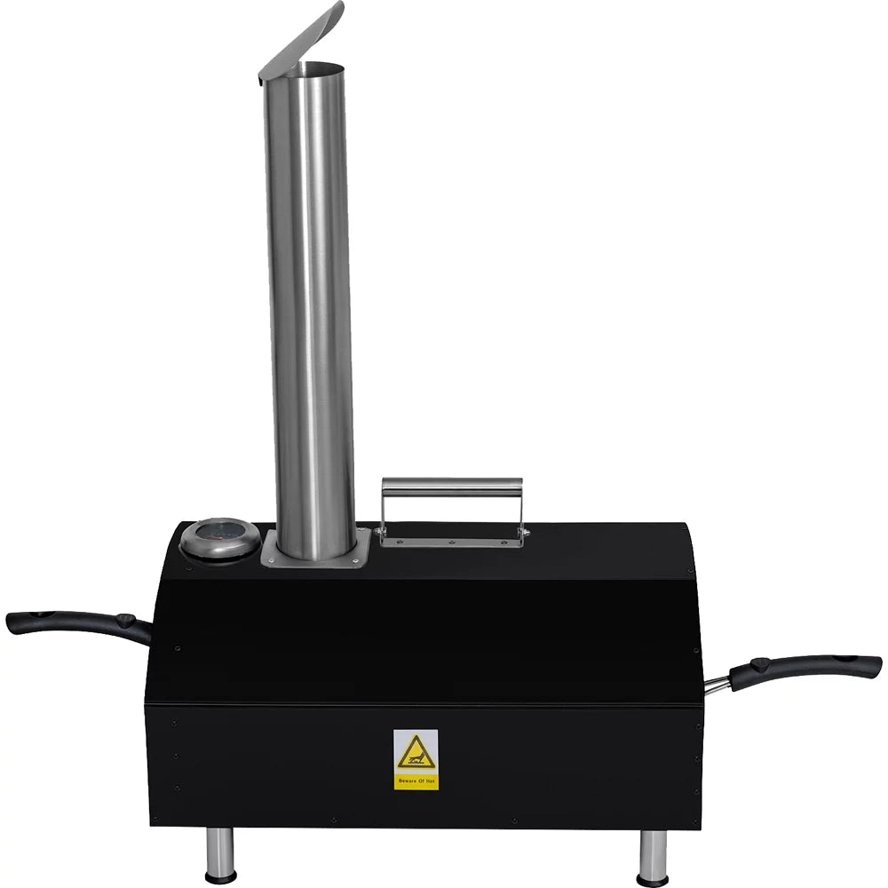 Pizza Slotted with Oven Scoop, Box Steel Deco Stone, Pizza 2-in-1 Pizza and Scraper, Stainless Open Peel, Grill 3-Layer Construction, Outdoor Functionality, (Black) Pizza Dough Grill Oven 13" Chef