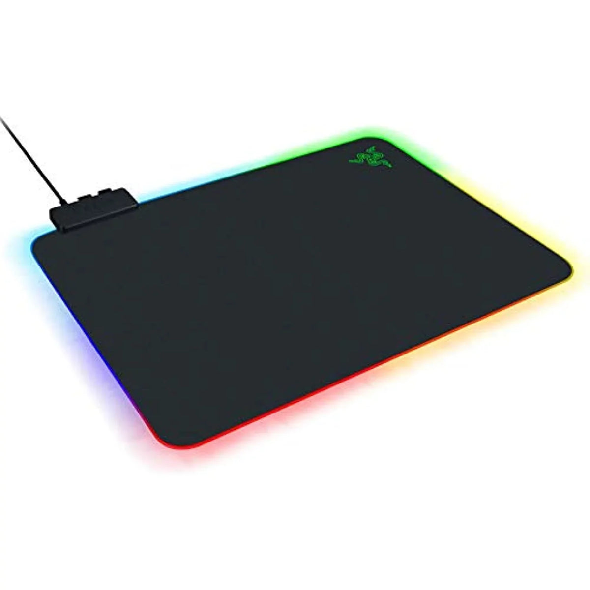 & Rubber Razer Speed, Mouse Pad: Non-Slip Hard RGB Built-in Gaming Control Base V2 Management, Chroma Lighting, Firefly Customizable Cable Balanced