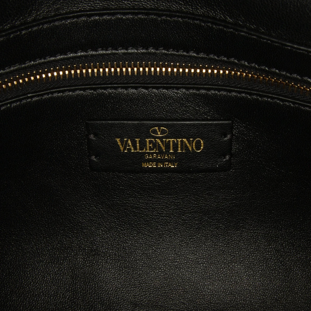 Roman Medium Stud Calf Satchel Valentino Leather Authenticated Pre-Owned Black (Good) Unisex