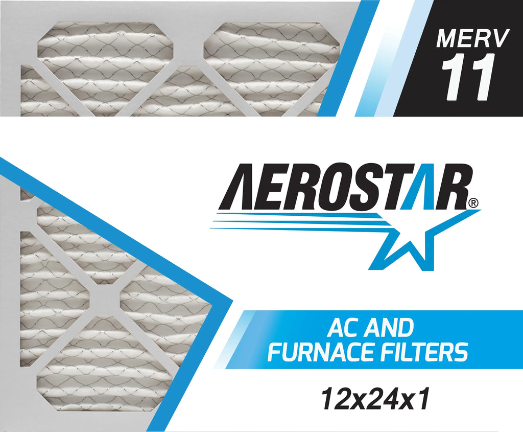 Filter by Air MERV AC 12x24x1 and Furnace of 11, - Aerostar Box 6