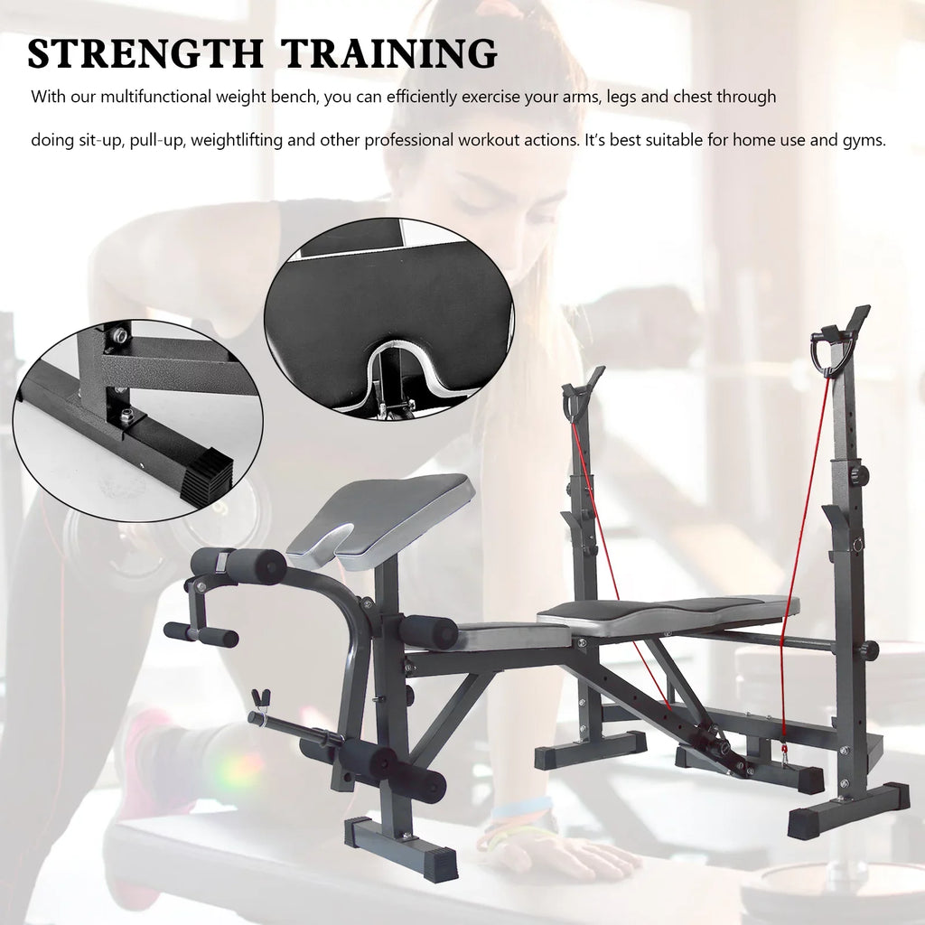 Olympic Press Workout Crunch Handle Champ Stock Body with US Curl, Weight Leg Workouts, Home and Developer Bench, Bench for Equipment At for Preacher Workouts Home