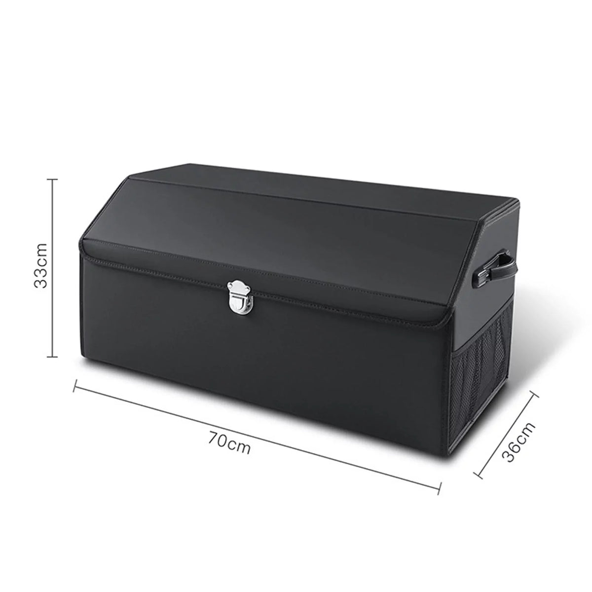 Bin Car Box for Storage Foldable Dustproof Cars Car Trunk Organizer Handles with L