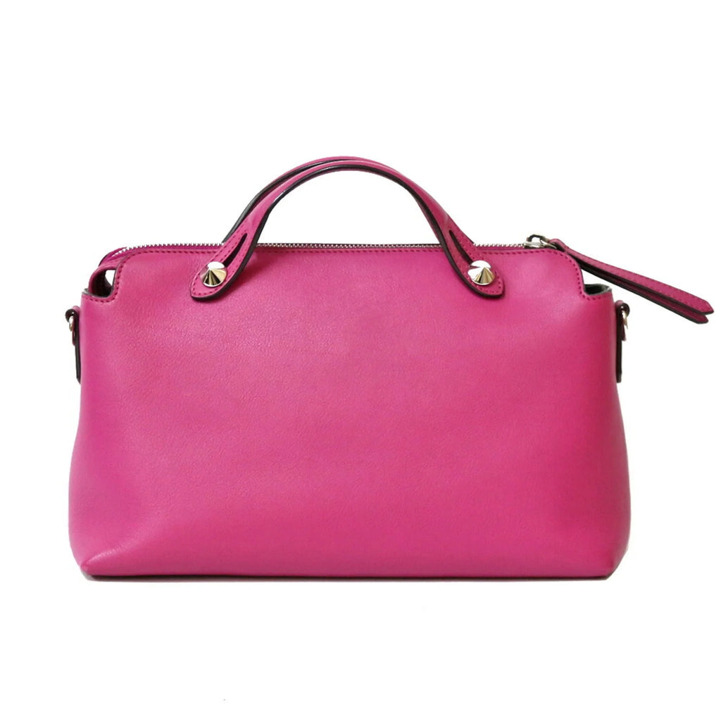 Fendi Women's Shoulder FENDI Pink Pre-Owned (Fair) Bag Leather Visaway