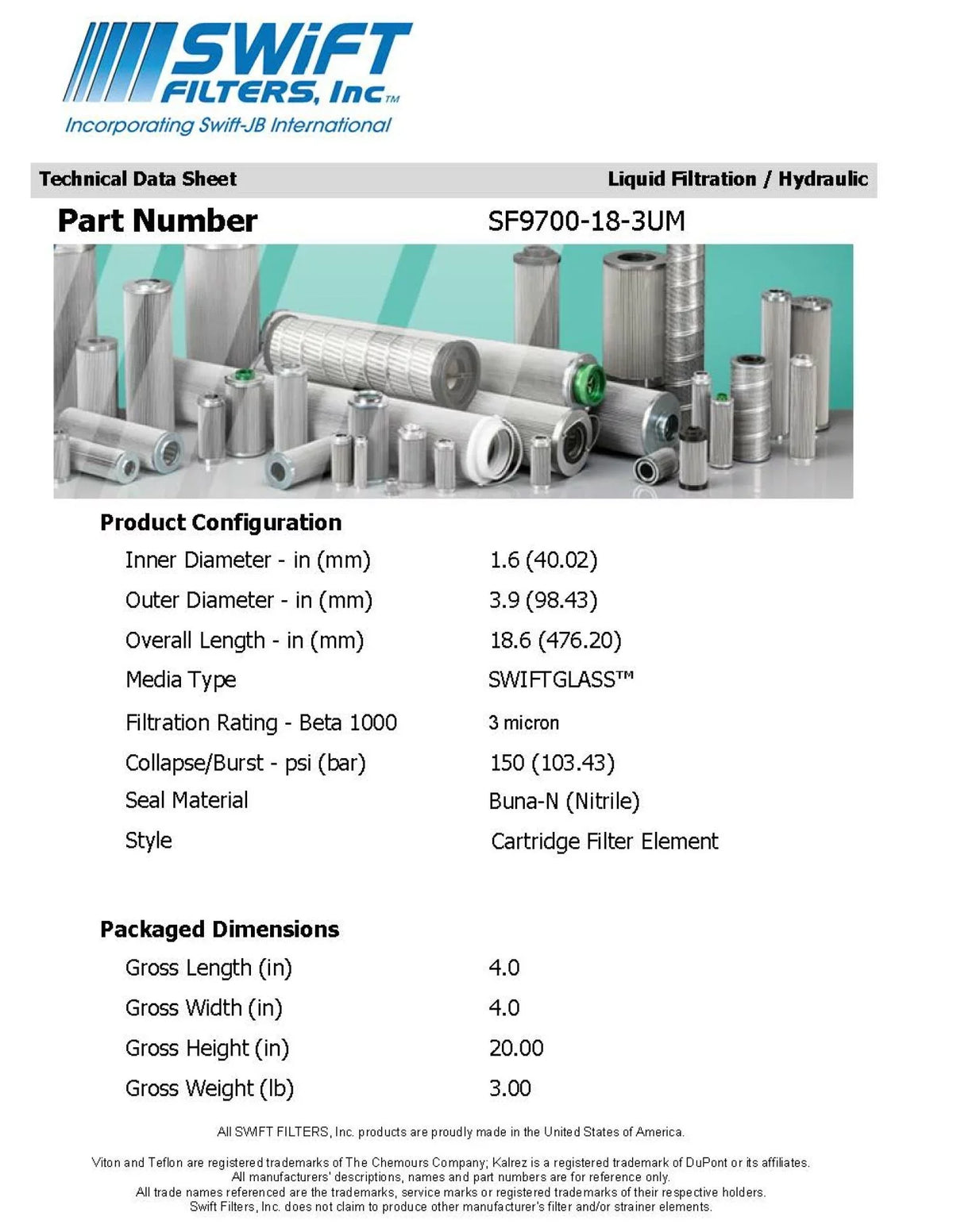 HF6215 for FLEETGUARD Direct Filter Element 3 Interchange Cartridge Microglass Micron