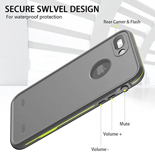 Shockproof 7 iPhone 8 Underwater Plus Plus - Snowproof Case Waterproof Cover Dirtproof &