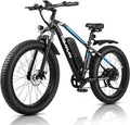 60+ 750W with 26" Adults Lockable E for Bike Features Fat Electric 13AH Tire Electric 7-Speed, 25MPH to Miles - 48V Mountain Removable Battery Up Bikes Suspension Peak VARUN - - Ebikes Bike