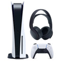 3D Disc Sony 5 PS5 Pulse Playstation Console Headset Bundle Version and Black