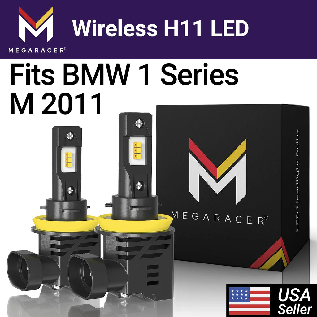 Fog Replacement 12V H16 BMW Headlight Wireless BMW Racer Automotive 2011 M 1 Mega White 11 1 6500K LED 12000LM Bulbs H11 Cool M 50W Light Series H8 Series H9