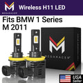 Fog Replacement 12V H16 BMW Headlight Wireless BMW Racer Automotive 2011 M 1 Mega White 11 1 6500K LED 12000LM Bulbs H11 Cool M 50W Light Series H8 Series H9