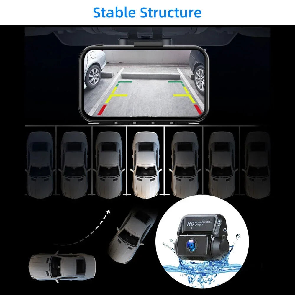 Rear 256GB Front Mode Support Parking Dual Wide Vision Full Dash Max 3 Cam 4K/2.5K+1080P 3.16" 24H ONEMAYSHIP Channel HD Night WDR Angle