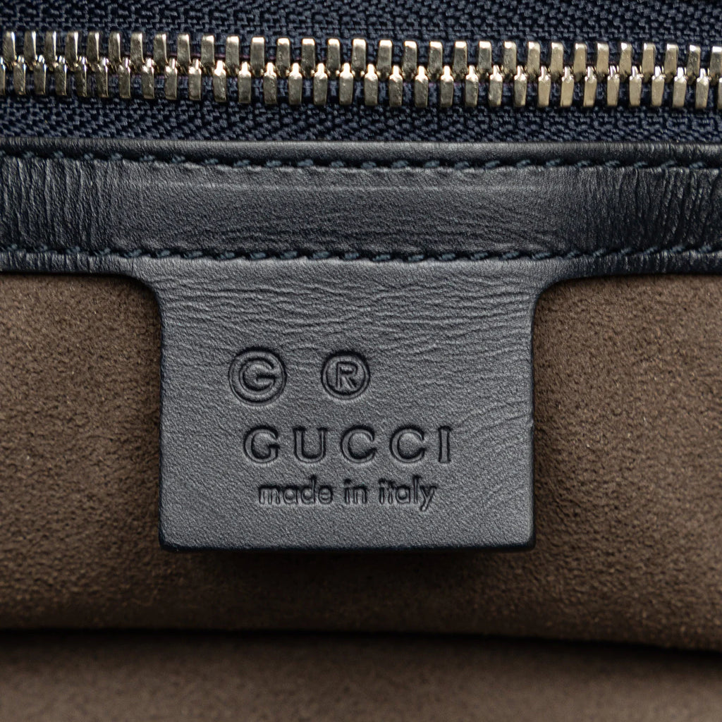 Coated Pre-Owned Gucci Tote Soft Fabric Supreme GG Canvas Unisex Satchel (Good) Authenticated Blooms Convertible Blue