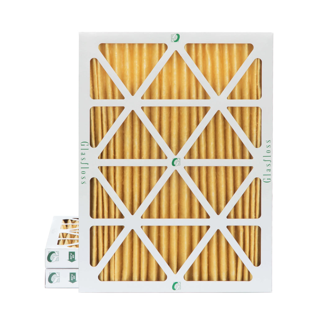 of 15x20x2 11 Pack 1-3/4 2" by Pleated 19-1/2 Air Actual x Filters Inch 14-1/2 Glasfloss. MERV 3 x Size: