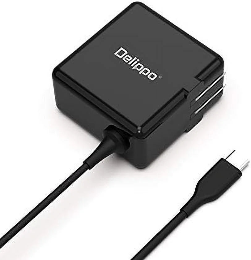 720 Laptop HP x360 500e ThinkPad USB-C with Type-C Delippo Charger Dell Lenovo Cable XPS 6ft X1 Chromebook Spectre 12/13" 300e Charger 45W for 100e Yoga