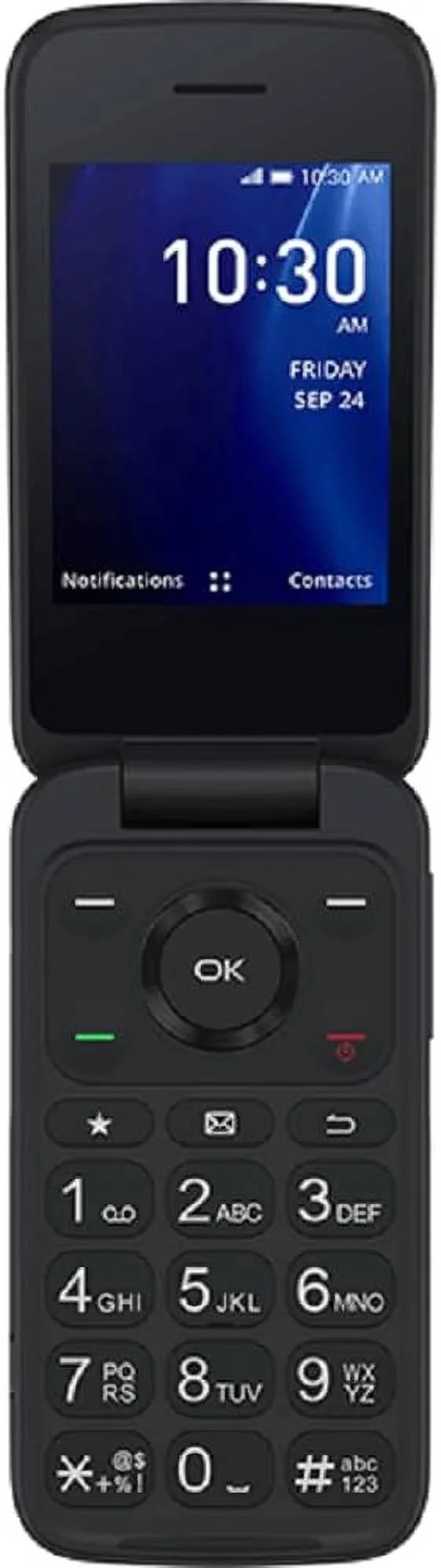 Easy Flip Use (T-Mobile only) - (Refurbished) 4056W Senior Alcatel For Go Phone Flip Restored 4GB 4