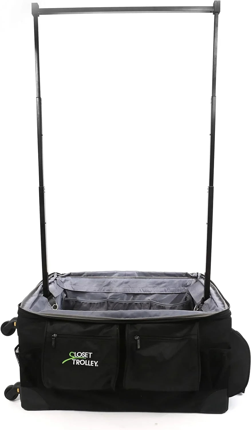 w/No-Lean Rolling Bag BLACK Collapsible Garment - Rack YFbiubiulife Dance