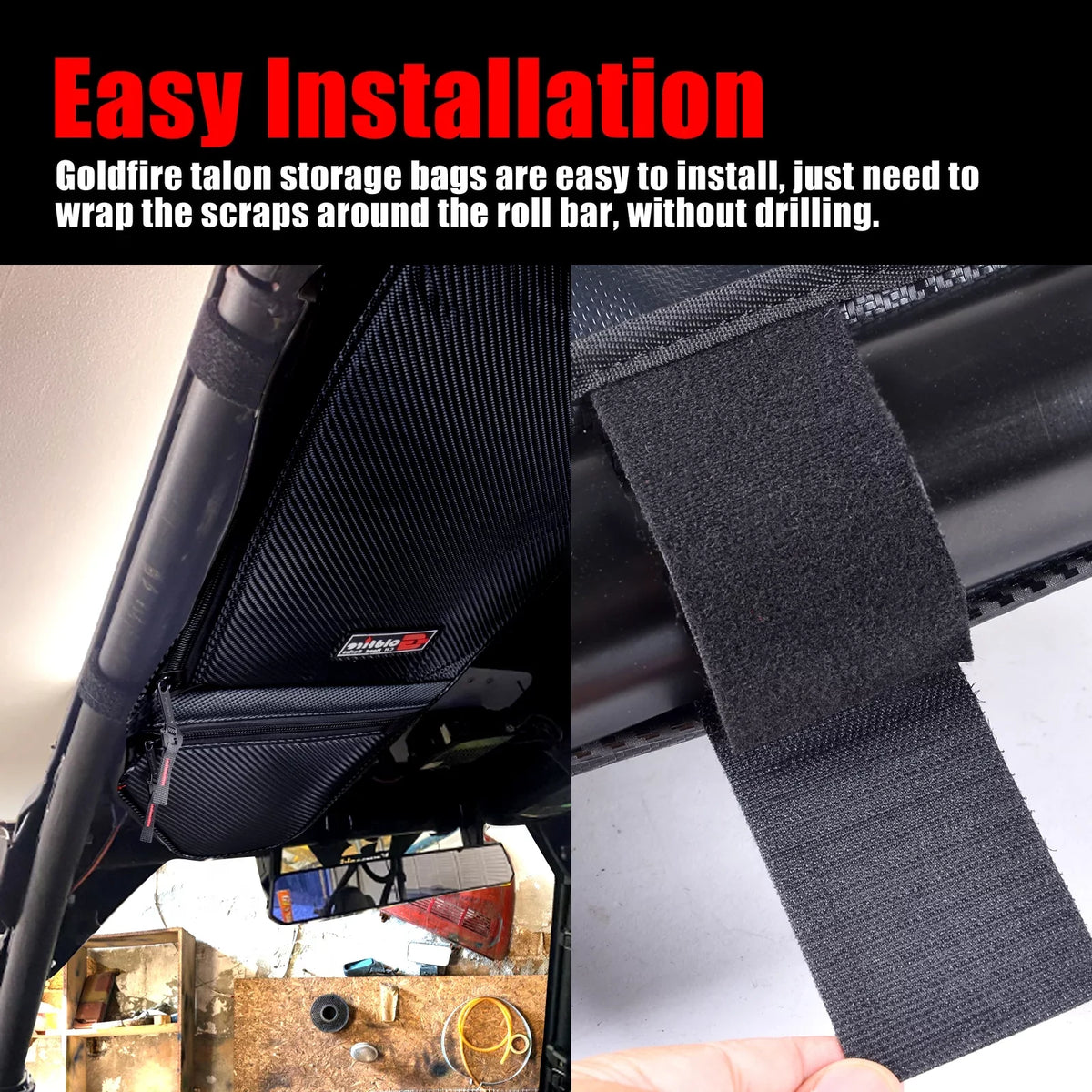 Accessories Talon Honda Bag UTV for Fabric 1000X Storage 1000R Talon 2019-2021 2 Talon Overhead Organzier Bag Pack 1680D