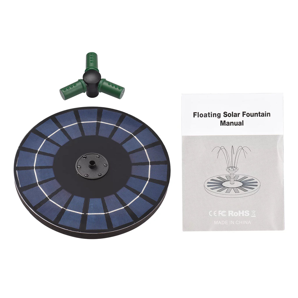 Pump Off fountain,Led With 9 With Auto-shut 9 Pump Led Solar Nozzle Battery Auto-shut Qisuo Solar Solar Battery 6w Auto-shut Nozzle Off Off Rotatable 9 Inch Yaliya Water Inch Water Bath With