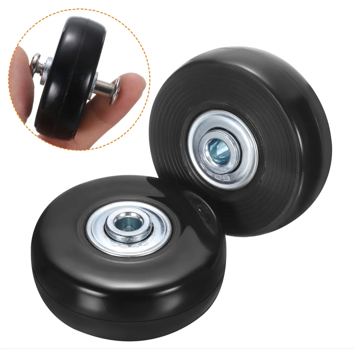 Replacement Suitcase, for 17 Uxcell Black, 0.7" 2 x x mm/2" Luggage Set 51 Wheels