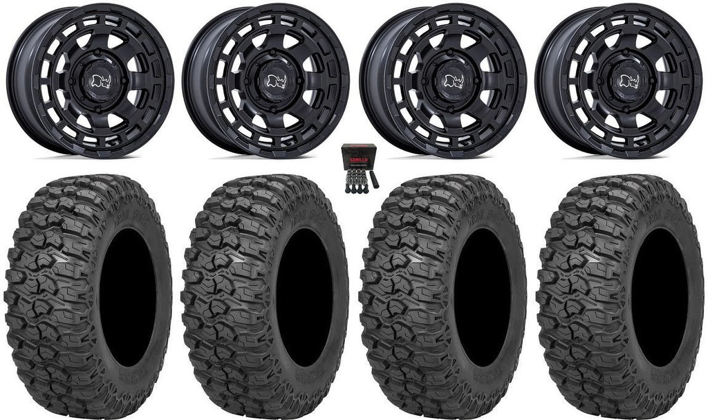 Chamber Bk 14" Rhino Sportsman Black Tires Ranger Wheels 2.0 Trail RZR 30" Saw