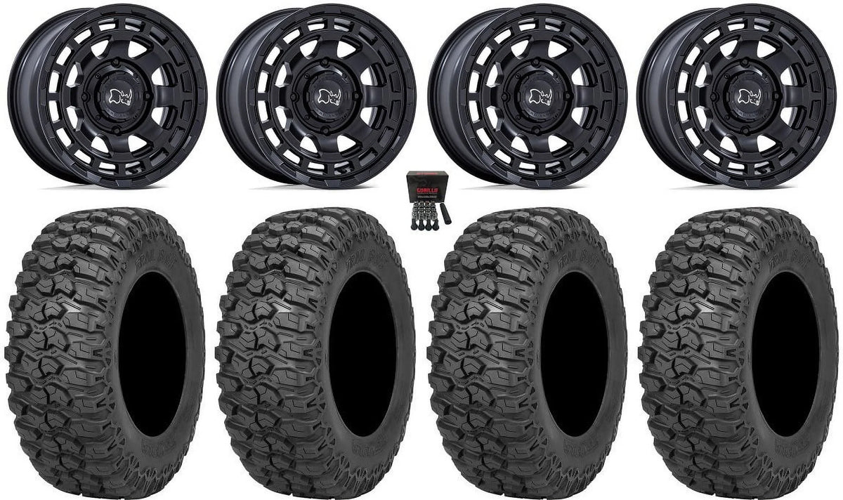 Chamber Bk 14" Rhino Sportsman Black Tires Ranger Wheels 2.0 Trail RZR 30" Saw