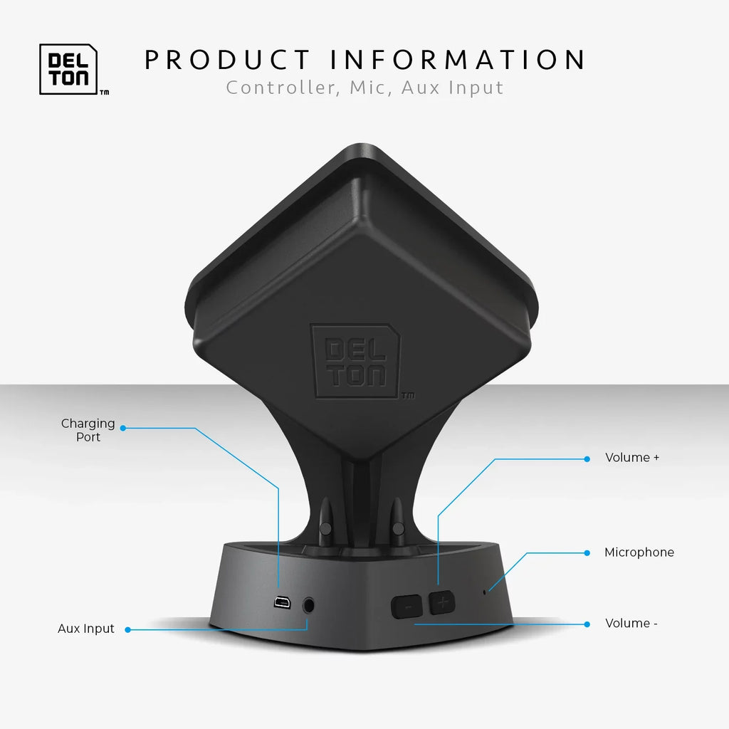 HD Pack), Bluetooth Wireless and Bass True Speaker, Dynamic Sound Portable Delton Mic with Speaker (Twin