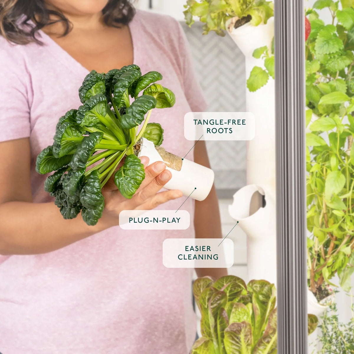 Garden| System Planter Vertical & Non-GMO & 3.0 Plants, Smart Your Indoor Home Indoor Lights Includes 30 Vegetables Herbs Gardening & Garden Grow Hydroponics LED Indoor Gardyn for | Growing System