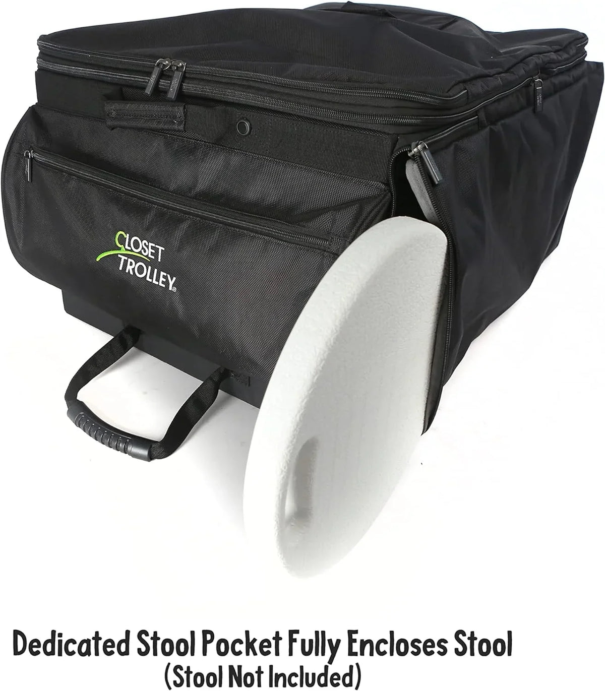 w/No-Lean Rolling Bag BLACK Collapsible Garment - Rack YFbiubiulife Dance
