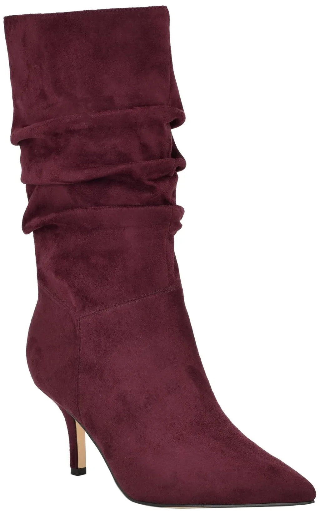 Calf Mid Stiletto West Wine 600 9, Mycki Women's Boot Heeled Nine