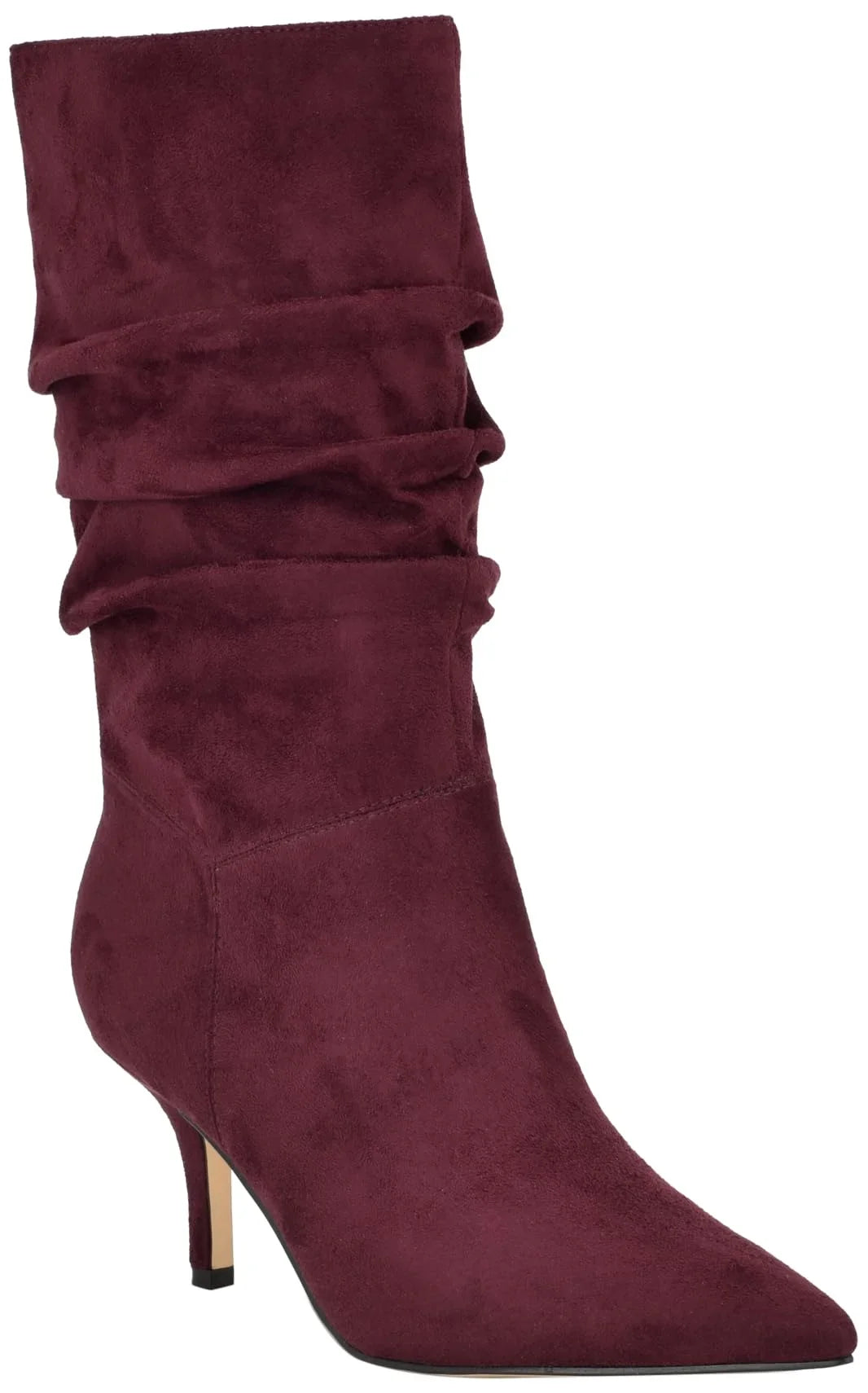Calf Mid Stiletto West Wine 600 9, Mycki Women's Boot Heeled Nine
