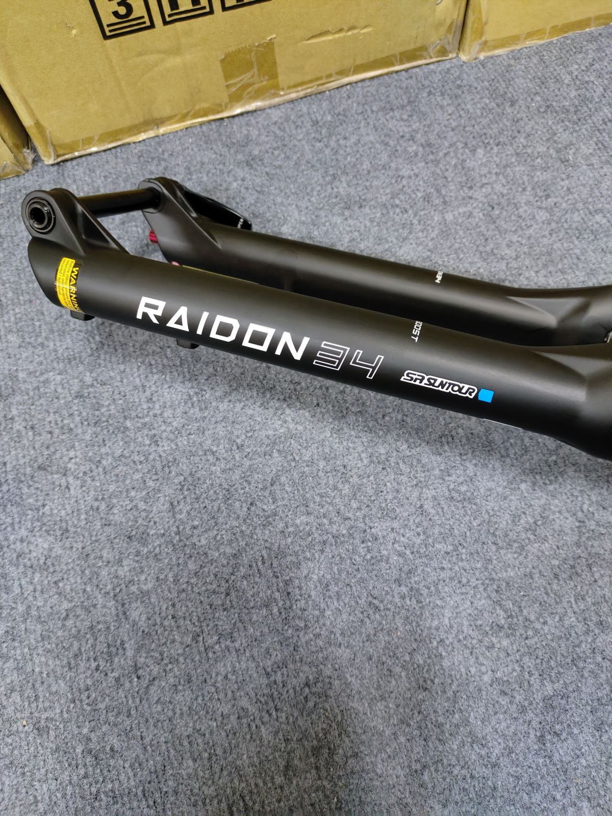 Suspension Bicycle SUNTOUR 27.5" (Manual) 110X15mm) Air Travel Tapered (BOOST: Fork RAIDON34 MTB 120mm SR