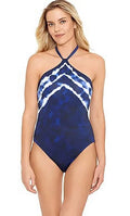 Tummy-Control 12 BLUE US Halter Ralph One-Piece Swimsuit, Lauren