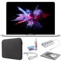 Kit Black with Zipper Kit Pro Silver Bundle Starter MacBook + Cleaning Sleeve (i5 Apple (Refurbished) - SSD) 13-inch + 128GB 2019, (Mid Laptop MUHQ2LL/A) 1.4GHz,